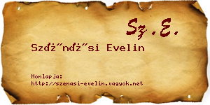 Szénási Evelin névjegykártya