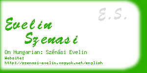 evelin szenasi business card