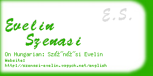 evelin szenasi business card